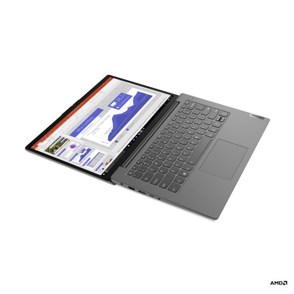 Lenovo V V14 AMD Ryzen™ 5 5500U Computadora portátil 35.6 cm (14") HD 8 GB DDR4-SDRAM 256 GB SSD Wi-Fi 5 (802.11ac) Windows 11 Pro Gris - Imagen 3