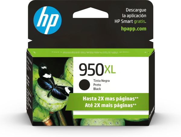 HP Cartucho original de tinta negra de alto rendimiento 950XL