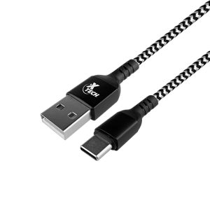 Xtech XTC-511 cable USB USB 2.0 1.8 m USB A USB C Negro, Blanco