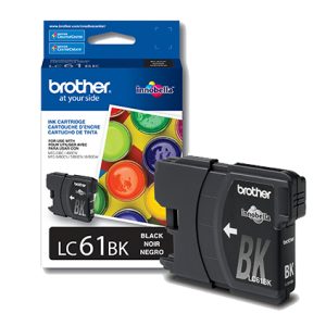 Brother LC61BK cartucho de tinta 1 pieza(s) Original Rendimiento estándar Negro