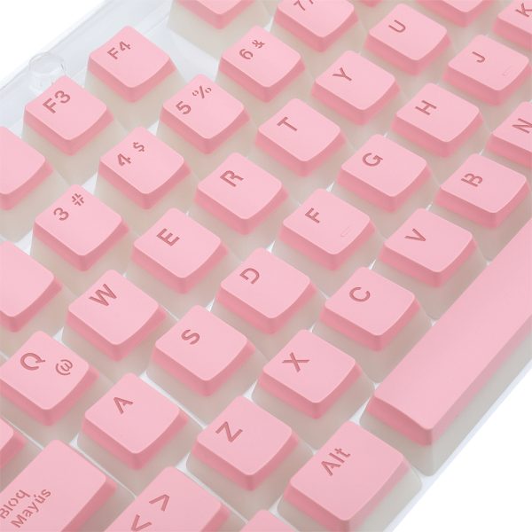 REDRAGON A130P-SP SCARAB PINK, Keycaps de PBT tipo Pudding color Rosa - Imagen 4