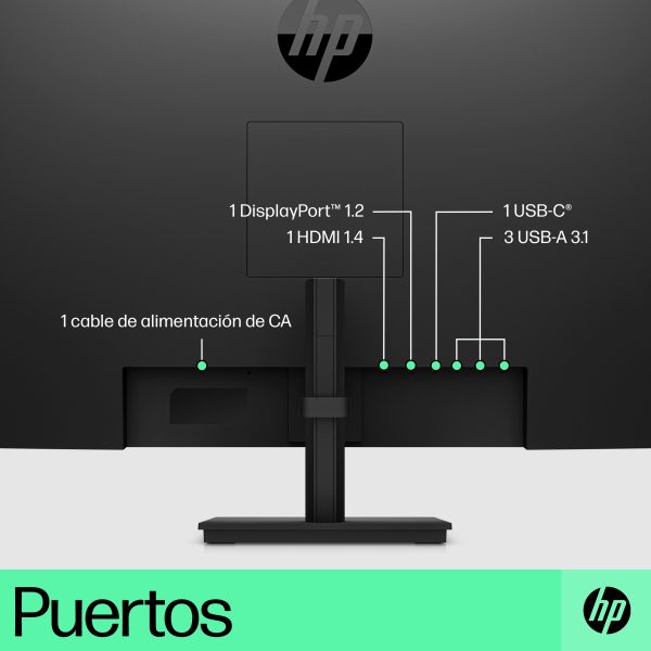 HP Monitor USB-C QHD P32u G5 - Imagen 4
