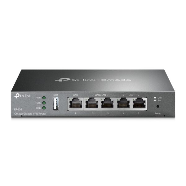 TP-Link Omada ER605 enrutador Gigabit Ethernet Negro