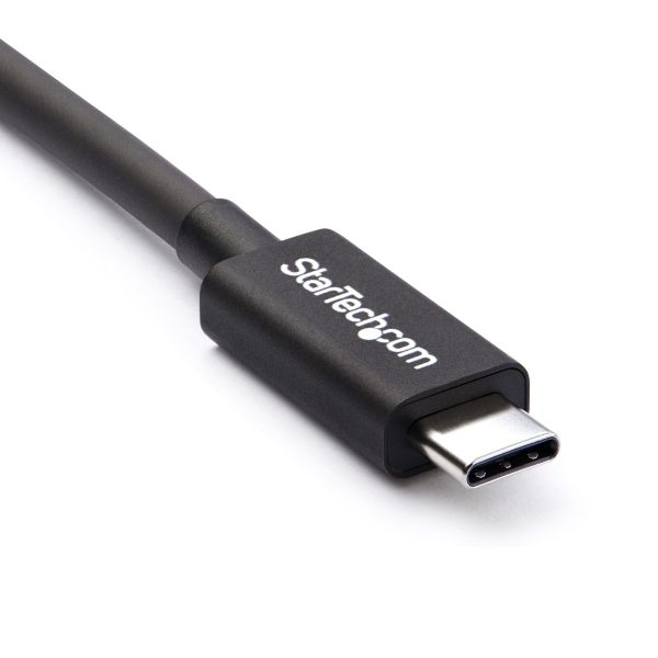StarTech.com Cable Thunderbolt 3 Pasivo de 2m - 20Gbps - PD 100W - Video 4K - Cable Thunderbolt - Certificado Thunderbolt - Compatible con USB4 / Modo Alt DP - Thunderbolt 4 - USB 3.2 - USB-C - Imagen 2
