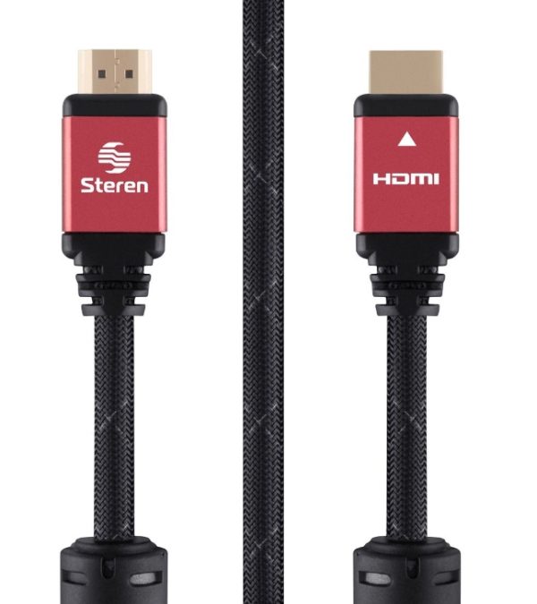 Steren 299-830 cable HDMI 10 m HDMI Tipo A (Estándar) Negro, Rojo - Imagen 2