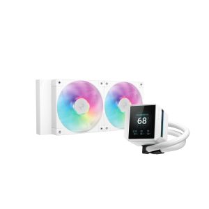 DeepCool Mystique 240 WH ARGB Procesador Refrigerador de líquidos todo en uno 12 cm Blanco 1 pieza(s)