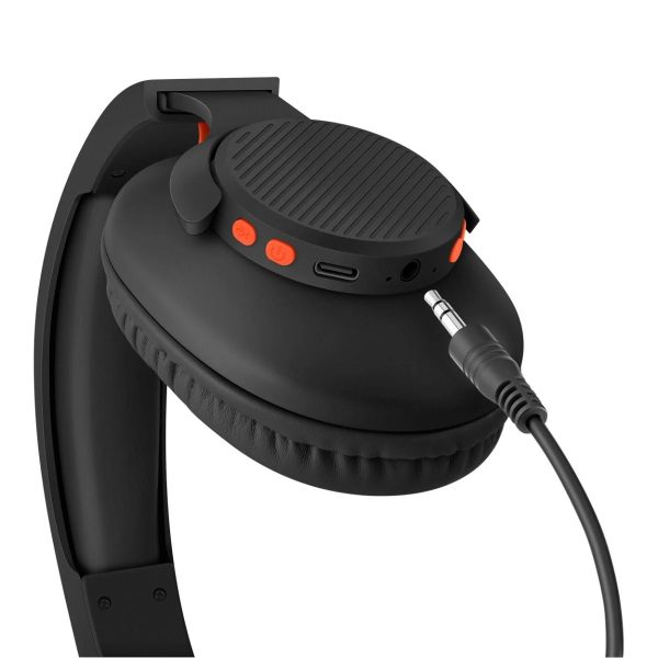 Steren AUD-7630NE audífono y auriculare Auriculares Inalámbrico Diadema Llamadas/Música USB Tipo C Bluetooth Negro - Imagen 2