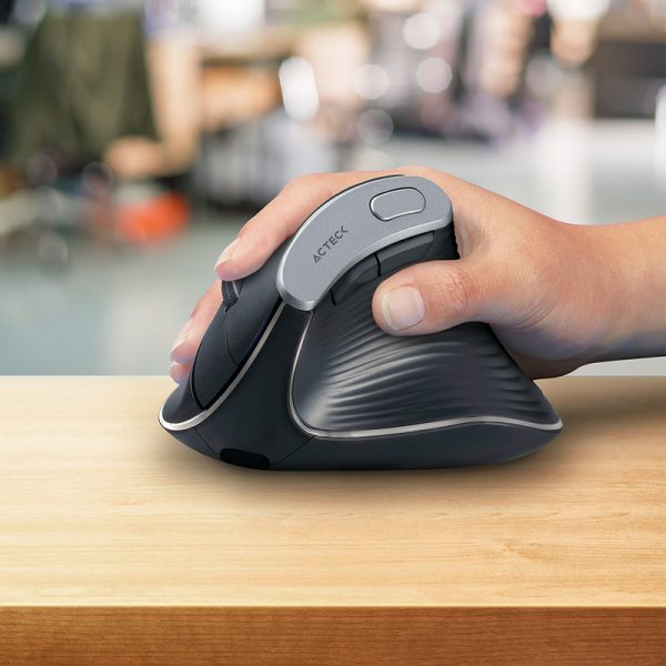 Acteck Virtuos Fitt Pro MI770 ratón Oficina Diestro RF inalámbrico + bluetooth Óptico 2400 DPI - Imagen 2