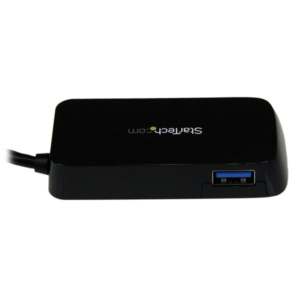 StarTech.com Adaptador Concentrador Hub USB 3.0 (5Gbps) Super Speed para Laptop de 4 Puertos Salidas - Negro - Imagen 3