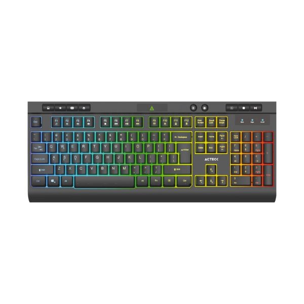 Acteck Aurean Pro TA477G teclado Universal USB Negro