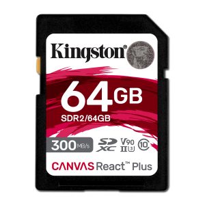 Kingston Technology Canvas React Plus 64 GB SD UHS-II Clase 10