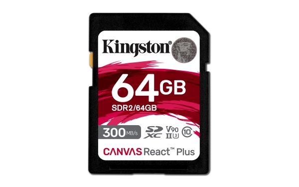Kingston Technology Canvas React Plus 64 GB SD UHS-II Clase 10