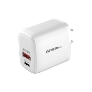 ArgomTech ARG-AC-0115WT cargador de dispositivo móvil Universal Blanco Corriente alterna Carga rápida Interior