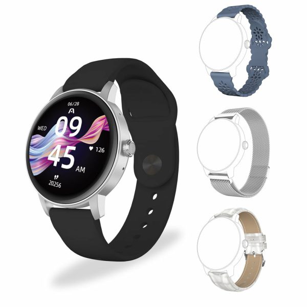 ArgomTech ARG-WT-6030SL reloj inteligente y deportivo 3.3 cm (1.3") IPS Digital 320 x 320 Pixeles Pantalla táctil Plata GPS (satélite) - Imagen 3