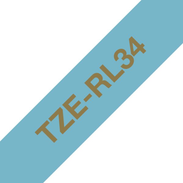 Brother TZE-RL34 cinta para impresora de etiquetas Gold on blue - Imagen 2