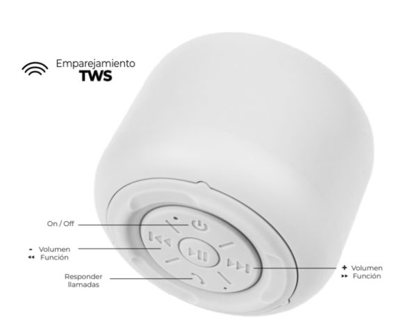 Acteck AP410 Altavoz portátil estéreo Blanco 5 W