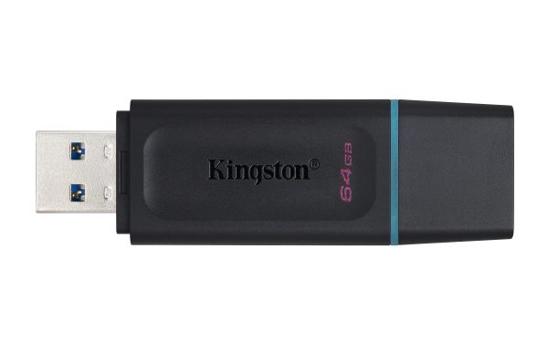 Kingston Technology DataTraveler Exodia unidad flash USB 64 GB USB tipo A 3.2 Gen 1 (3.1 Gen 1) Negro, Turquesa - Imagen 3