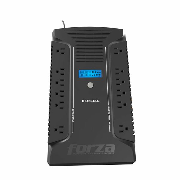 Forza Power Technologies HT-650LCD sistema de alimentación ininterrumpida (UPS) Línea interactiva 0.65 kVA 390 W 12 salidas AC - Imagen 2