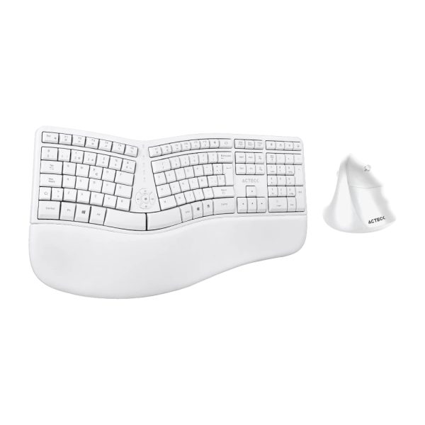 Acteck Creator Virtuos Fitt MK770 teclado Ratón incluido Universal RF inalámbrico Español Blanco - Imagen 2