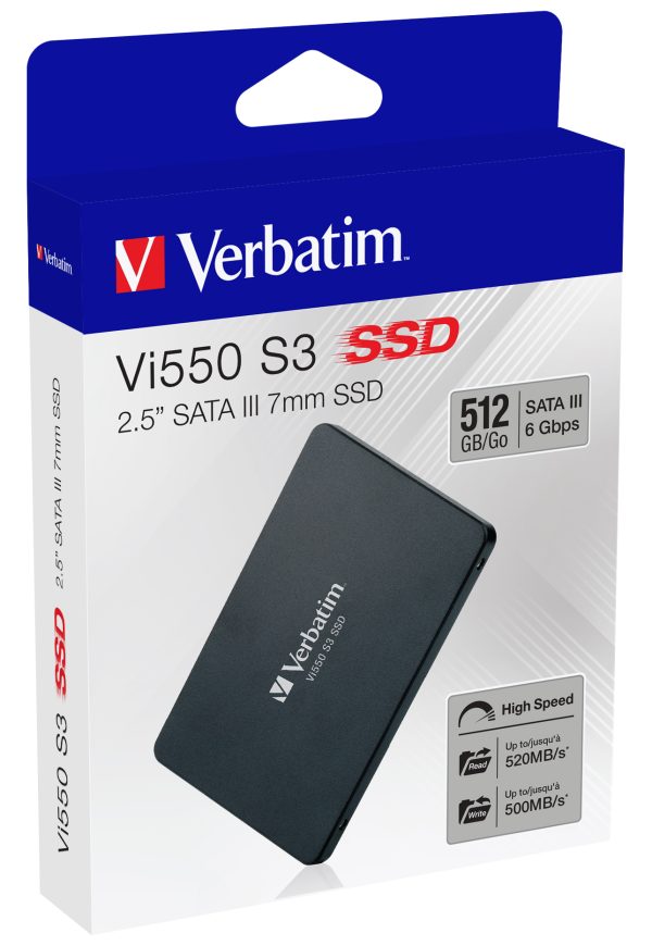 Verbatim Vi550 S3 512 GB 2.5" Serial ATA III 3D NAND