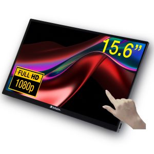 Verbatim 49592 monitor de computadora 39.6 cm (15.6") 1920 x 1080 Pixeles Full HD LCD Pantalla táctil Negro