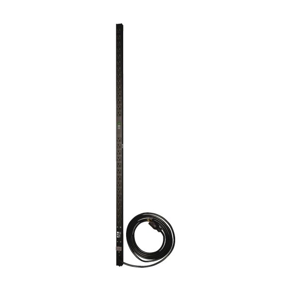 Tripp Lite PDUMV20 PDU Monofásico de 1.9kW con Medidor Digital Local, Tomacorrientes de 120V (28 5-15/20R), Adaptador L5-20P y 5-20P, Cable de 4.57 m [15 pies], 0U Vertical
