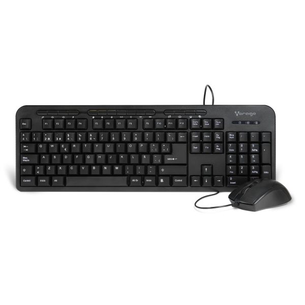 Vorago KM-107 teclado Ratón incluido Universal USB Español Negro - Imagen 2