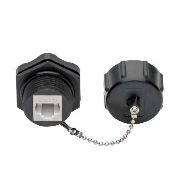 Tripp Lite Conector Keystone Cat6 / Cat5e, RJ45, Blindado, Tapa Contra el Polvo, industrial - 110 de compresión, IP67