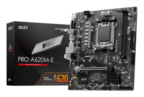 MSI PRO A620M-E placa base AMD A620 Zócalo AM5 micro ATX