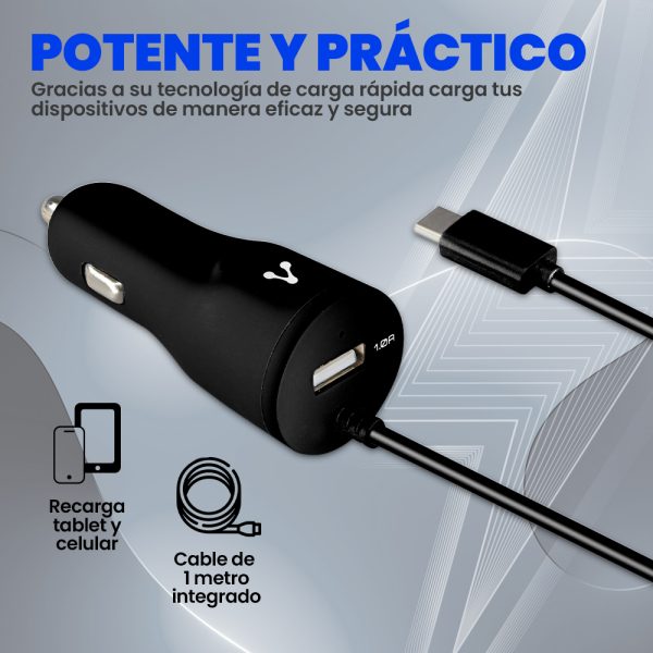 Vorago AU-303 cargador de dispositivo móvil Universal Negro Encendedor de cigarrillos Auto - Imagen 3