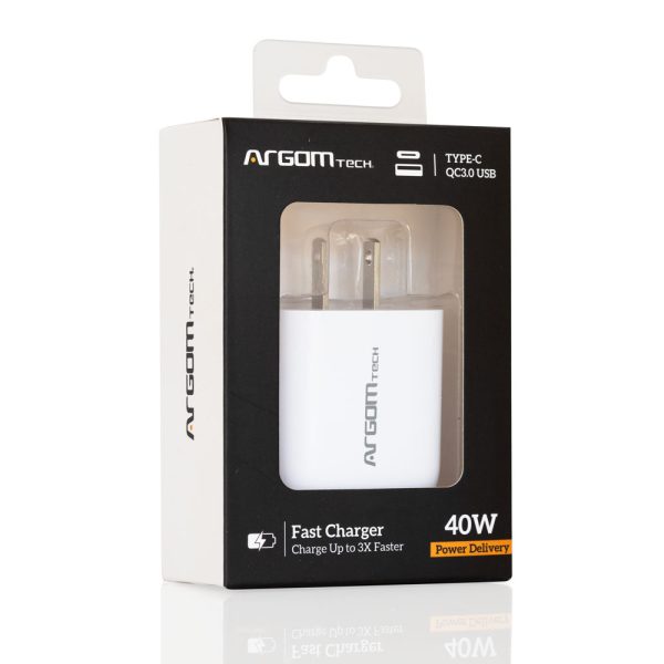 ArgomTech ARG-AC-0115WT cargador de dispositivo móvil Universal Blanco Corriente alterna Carga rápida Interior - Imagen 2