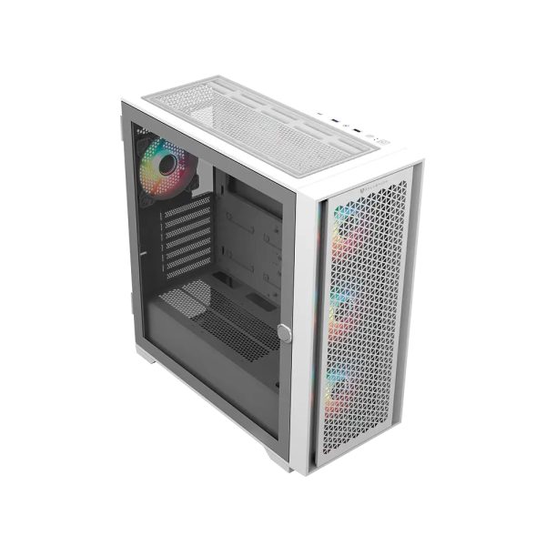 Balam Rush BR-938761 gabinete de computadora Escritorio Blanco - Imagen 3