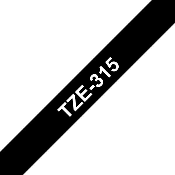 Brother TZE315 cinta para impresora de etiquetas Blanco sobre negro TZe - Imagen 4