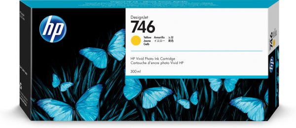 HP Cartucho de tinta amarilla DesignJet 746 de 300 ml - Imagen 4