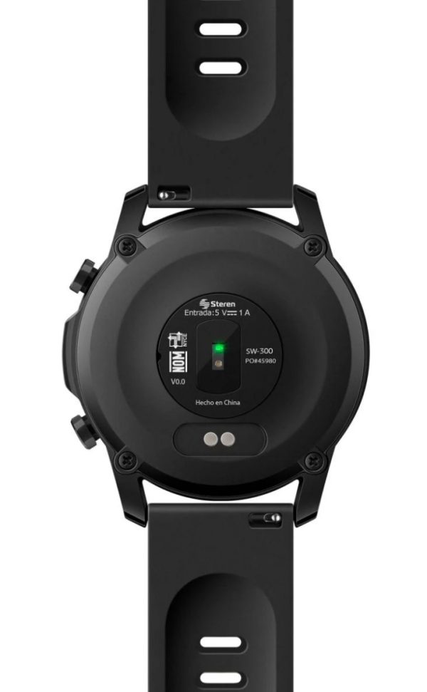 Steren SW-300 reloj inteligente y deportivo 3.3 cm (1.3") Digital Pantalla táctil Negro - Imagen 3