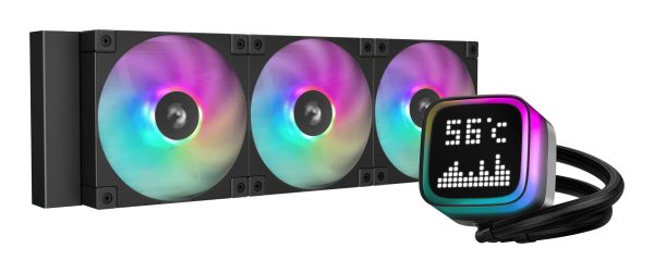 DeepCool LP360 Carcasa del ordenador, Procesador Sistema de refrigeración líquida todo en uno 12 cm Negro 1 pieza(s)
