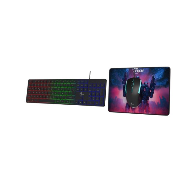 Xtech XTK-535S teclado Ratón incluido Juego USB QWERTY Español Negro - Imagen 2
