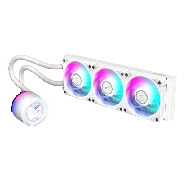 GIGABYTE AORUS WATERFORCE X II 360 ICE Procesador Refrigerador de líquidos todo en uno 12 cm Blanco - Imagen 2