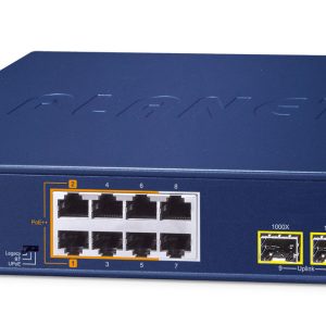 PLANET 2-Port 10/100/1000T 802.3bt No administrado Gigabit Ethernet (10/100/1000) Energía sobre Ethernet (PoE) Azul