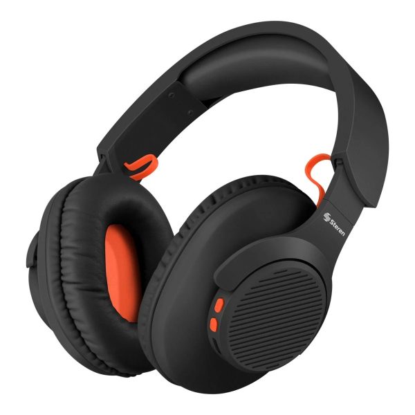 Steren AUD-7630NE audífono y auriculare Auriculares Inalámbrico Diadema Llamadas/Música USB Tipo C Bluetooth Negro - Imagen 4