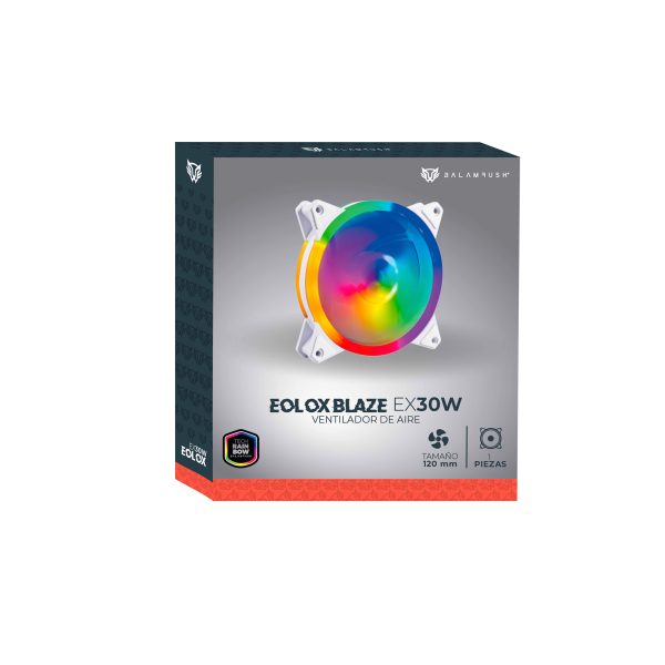 Balam Rush EX30W Gabinete de la computadora Ventilador 12 cm Blanco - Imagen 3