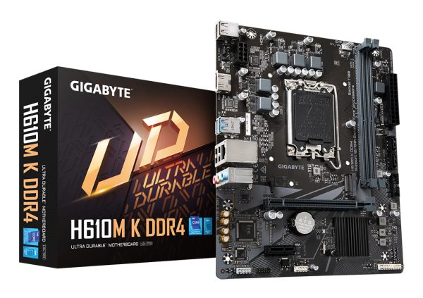 GIGABYTE H610M K DDR4 placa base Intel H610 Express LGA 1700 micro ATX
