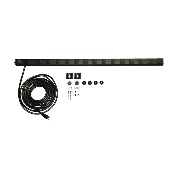 Tripp Lite PDUV15 PDU Básico Monofásico de 1.44kW 120V, 14 Tomacorrientes NEMA 5-15R, Entrada NEMA 5-15P, Cable de 4.6 m [15 pies], Instalación Vertical en 0U - Imagen 2