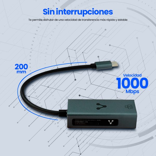 Vorago ADP-210 tarjeta y adaptador de interfaz Interno USB Tipo C - Imagen 3