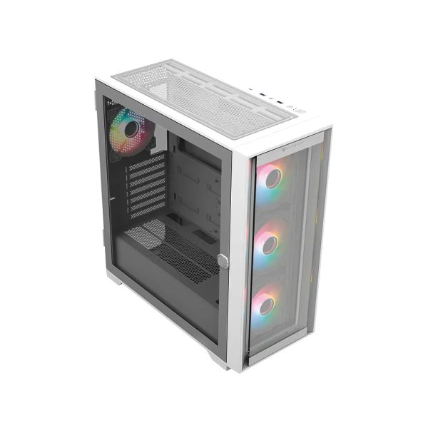 Balam Rush BR-938761 gabinete de computadora Escritorio Blanco - Imagen 2
