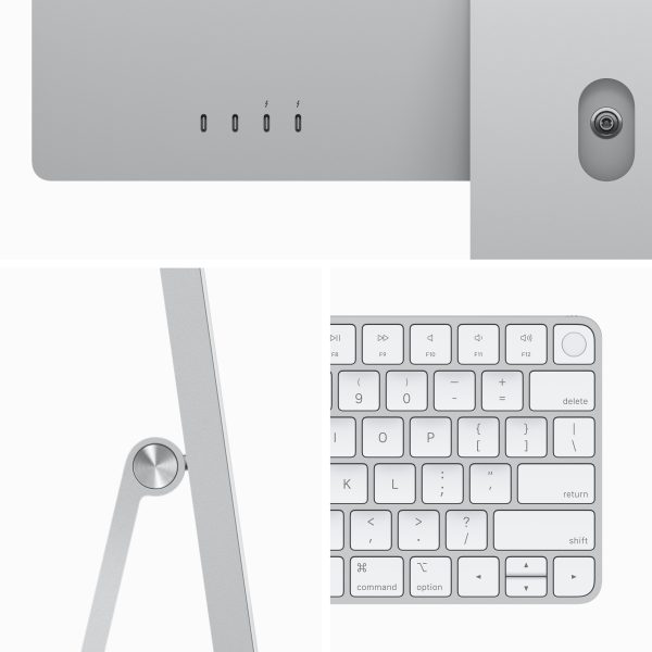 Apple iMac Apple M M3 59.7 cm (23.5") 4480 x 2520 Pixeles PC todo en uno 8 GB 512 GB SSD macOS Sonoma Wi-Fi 6E (802.11ax) Plata - Imagen 3