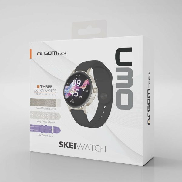 ArgomTech ARG-WT-6030BG reloj inteligente y deportivo 3.3 cm (1.3") IPS Digital 320 x 320 Pixeles Pantalla táctil Beige GPS (satélite) - Imagen 2