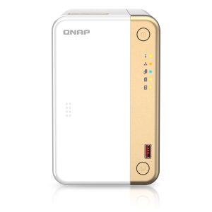 QNAP TS-262-4G-US servidor de almacenamiento NAS Torre Intel® Celeron® N4505 4 GB QNAP Turbo System Oro, Blanco