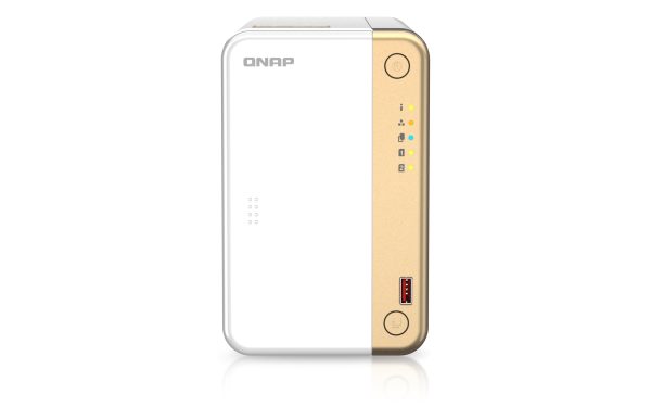 QNAP TS-262-4G-US servidor de almacenamiento NAS Torre Intel® Celeron® N4505 4 GB QNAP Turbo System Oro, Blanco