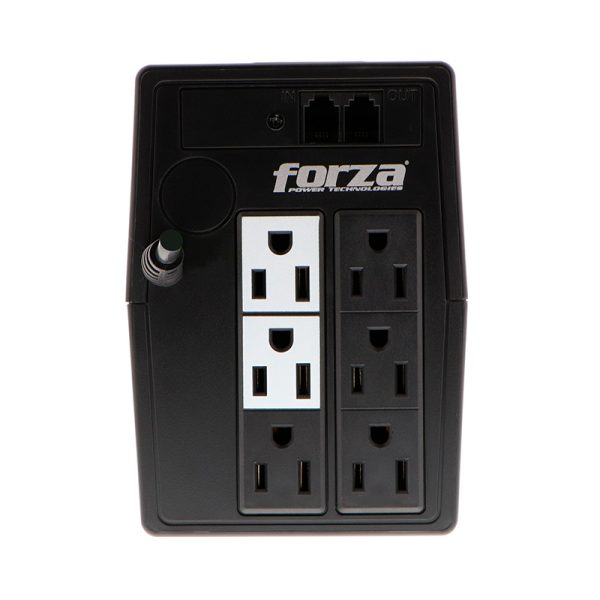 Forza NT-511 sistema de alimentación ininterrumpida (UPS) Línea interactiva 0.5 kVA 250 W 6 salidas AC - Imagen 4